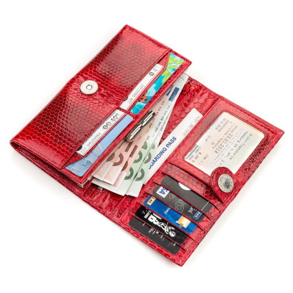 Женский кошелек SEA SNAKE LEATHER из кожи морской змеи – Фото 4