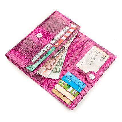 Женский кошелек SEA SNAKE LEATHER из кожи морской змеи – Фото 4