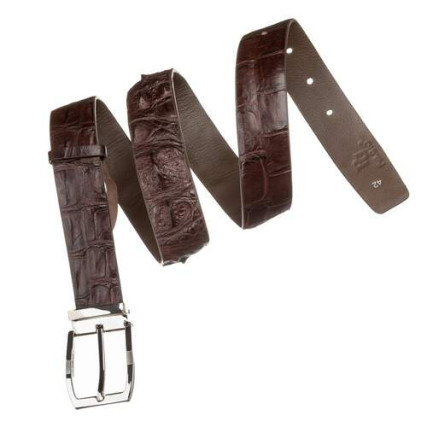Мужской ремень CROCODILE LEATHER из кожи крокодила – Фото 3