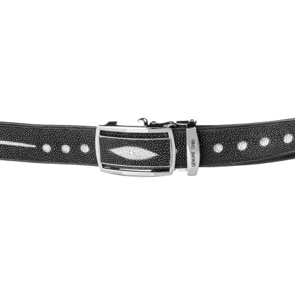 Мужской ремень STINGRAY LEATHER из кожи ската – Фото 3