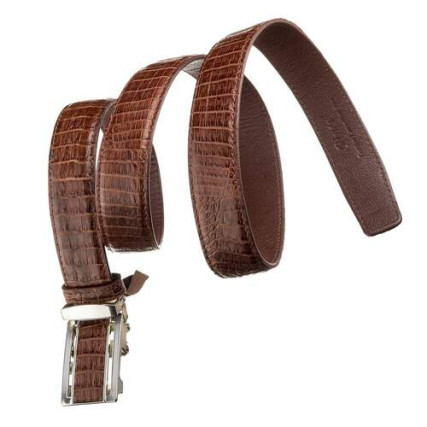Мужской ремень CROCODILE LEATHER из кожи крокодила – Фото 3