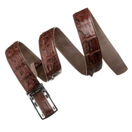 Мужской ремень CROCODILE LEATHER из кожи крокодила – Фото 3