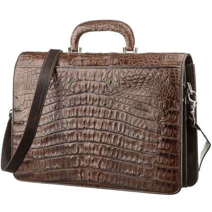 Портфель CROCODILE LEATHER из кожи крокодила – Фото 2