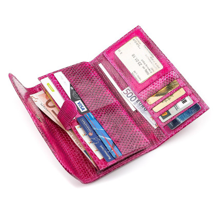 Женский кошелек SEA SNAKE LEATHER из кожи морской змеи – Фото 3