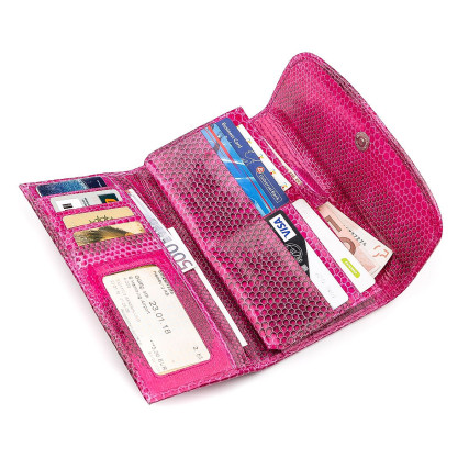 Женский кошелек SEA SNAKE LEATHER из кожи морской змеи – Фото 4