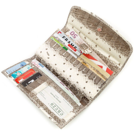 Женский кошелек SEA SNAKE LEATHER из кожи морской змеи – Фото 4