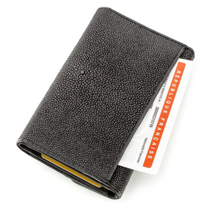Женский кошелек из кожи ската STINGRAY LEATHER – Фото 5