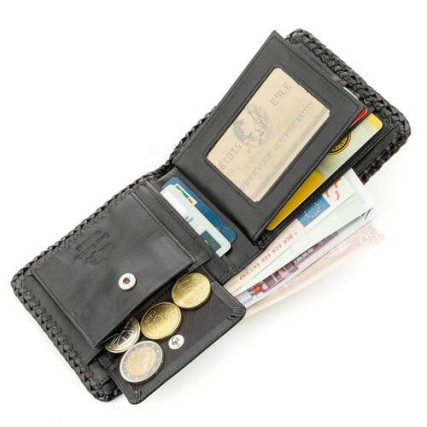 Мужской кошелек из кожи крокодила CROCODILE LEATHER – Фото 5