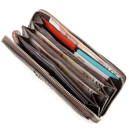 Мужской кошелек из кожи крокодила CROCODILE LEATHER – Фото 4