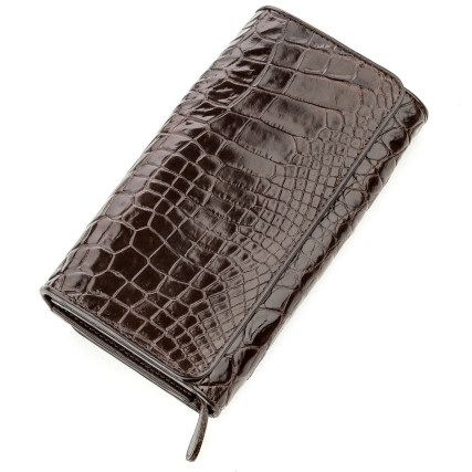 Мужской клатч из кожи крокодила CROCODILE LEATHER – Фото 2