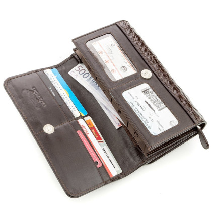 Мужской клатч из кожи крокодила CROCODILE LEATHER – Фото 3