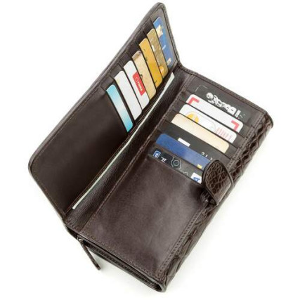 Мужской клатч из кожи крокодила CROCODILE LEATHER – Фото 5