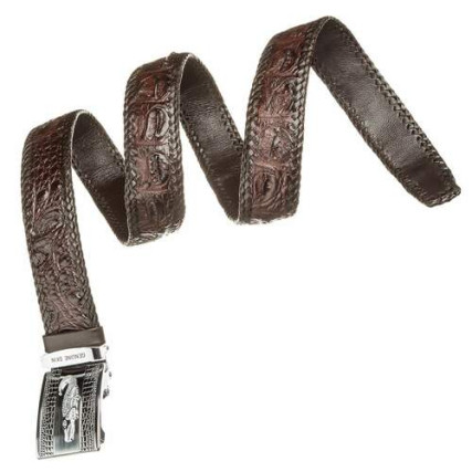 Мужской ремень CROCODILE LEATHER из кожи крокодила – Фото 2