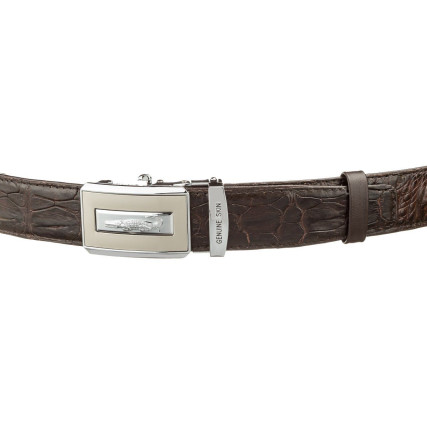 Мужской ремень CROCODILE LEATHER из кожи крокодила – Фото 2