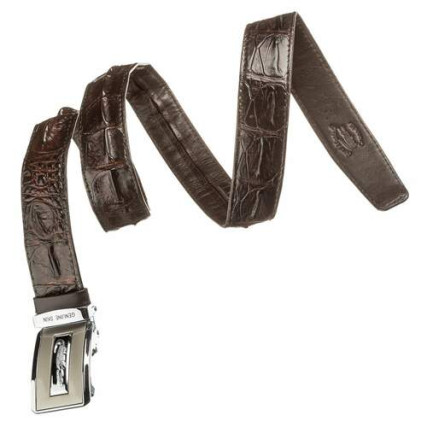 Мужской ремень CROCODILE LEATHER из кожи крокодила – Фото 3