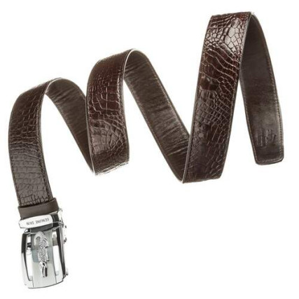 Мужской ремень CROCODILE LEATHER из кожи крокодила – Фото 2