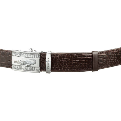 Мужской ремень CROCODILE LEATHER из кожи крокодила – Фото 3