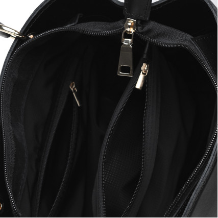 Кожаная женская сумка Ricco Grande черная 1L797-black – Фото 5