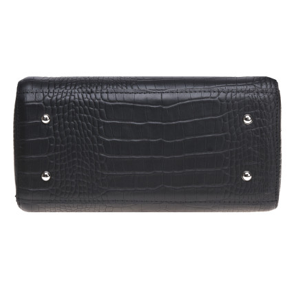Кожаная женская сумка Ricco Grande черная 1l797rep-black – Фото 5