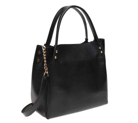 Кожаная женская сумка Ricco Grande черная 1L908-black