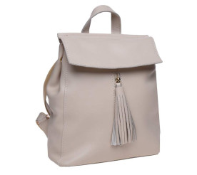 Женский кожаный рюкзак Ricco Grande бежевый 1l915-beige