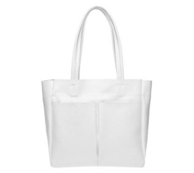 Кожаная женская сумка Ricco Grande белая 1L926-white