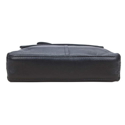 Мужская кожаная сумка Borsa Leather черная 1t8870-black