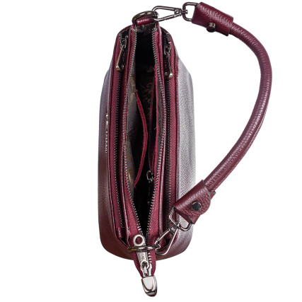 Женская кожаная сумка Desisan 2043-339 бордовая