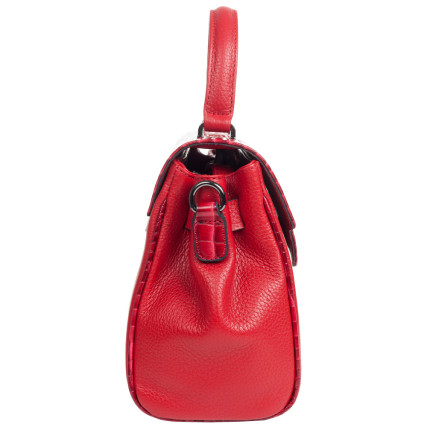 Женская кожаная сумка Desisan красная 2057-04