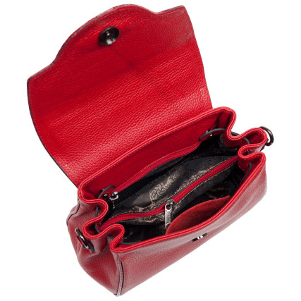Женская кожаная сумка Desisan красная 2057-04