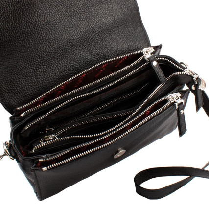 Женская кожаная сумка KARYA 2226-45 черная