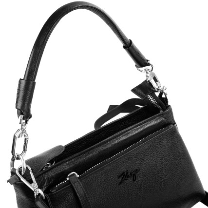 Женская кожаная сумка KARYA черная 2228-45