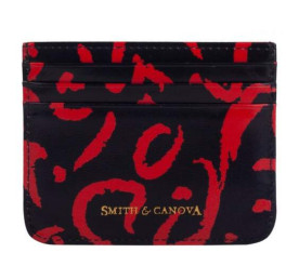 Картхолдер Smith & Canova черный 28650 BLACK-RED