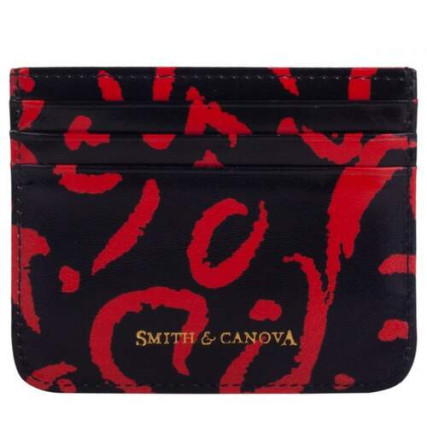 Картхолдер Smith & Canova черный 28650 BLACK-RED