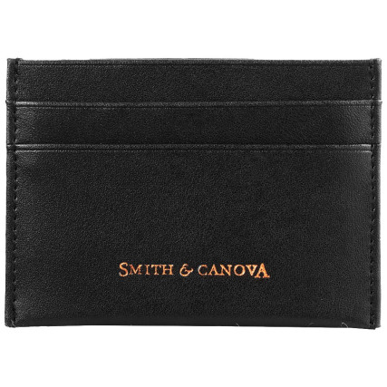 Мужской кожаный кошелек и картхолдер набор Smith &amp; Canova черный – Фото 5