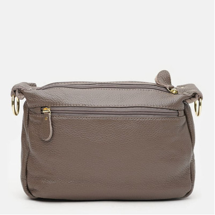 Кожаная женская сумка Borsa Leather серая K1bb301gr-grey