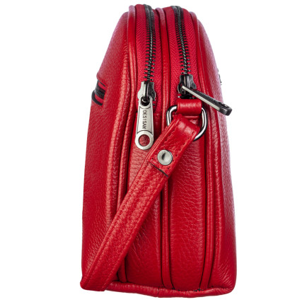 Женская кожаная сумка Desisan красная 3136-4