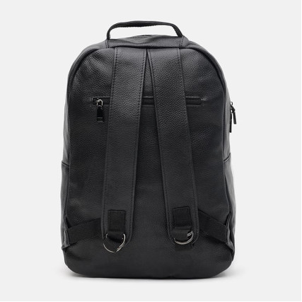 Кожаный рюкзак Borsa Leather черный k1333-black