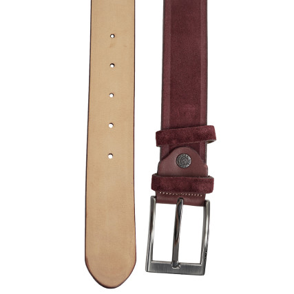 Кожаный ремень Y.S.K бордовый 4-4018-13 – Фото 2