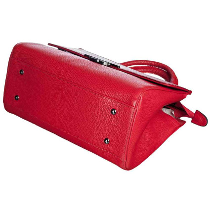 Кожаная женская сумка Desisan красная 4031-658