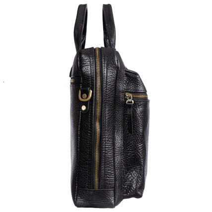 Мужской кожаный черный портфель Tony Bellucci 5027-893 – Фото 2