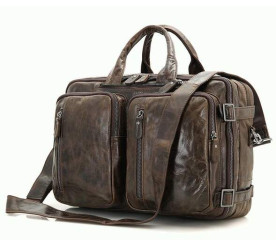 Мужская кожаная сумка 3в1 7014C-1 Buffalo Bags коричневая