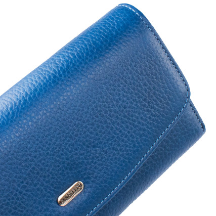 Женский кожаный кошелек Canpellini синий