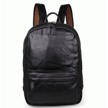 Кожаный вместительный рюкзак 7273A Buffalo Bags черный – Фото 1