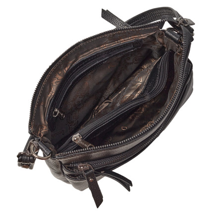 Женская кожаная сумка Desisan 7301-011 черная