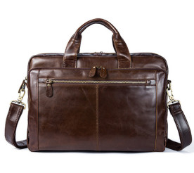 Портфель кожаный коричневый Buffalo Bags 7320C-1