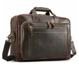 Мужская кожаная сумка Buffalo Bags коричневая 7367R