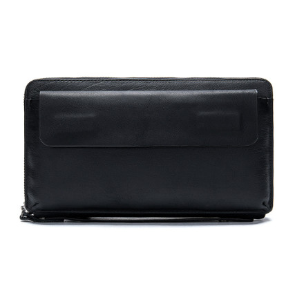 Мужской кожаный клатч Buffalo Bags черный – Фото 1