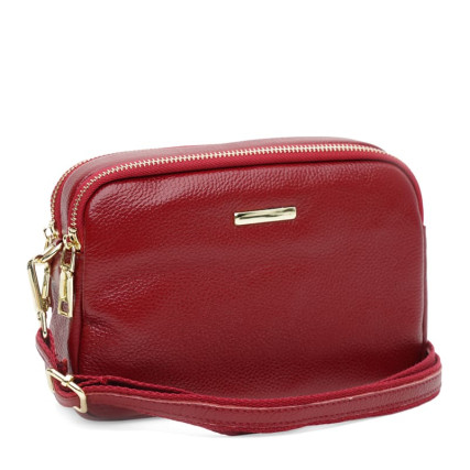 Кожаная женская сумка красная  Borsa Leather K11906r-red – Фото 1