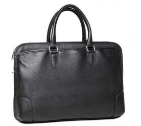 Мужской кожаный портфель Tiding Bag черный A25F-17620A